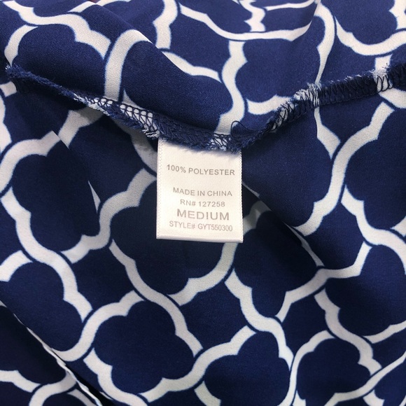 Emmelee Navy Blue and White Tank- Size Medium - Picture 7 of 7